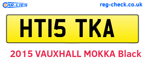 HT15TKA are the vehicle registration plates.