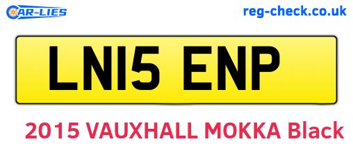 LN15ENP are the vehicle registration plates.