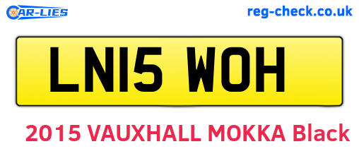 LN15WOH are the vehicle registration plates.