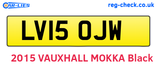 LV15OJW are the vehicle registration plates.