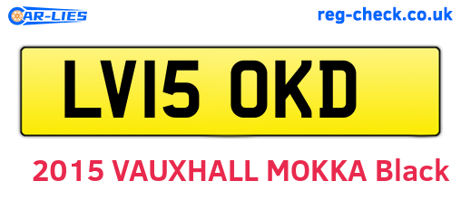 LV15OKD are the vehicle registration plates.