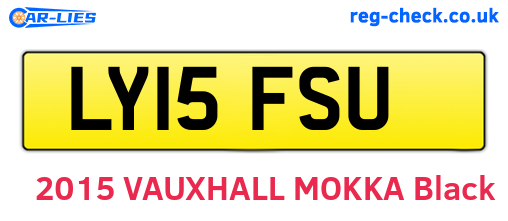 LY15FSU are the vehicle registration plates.