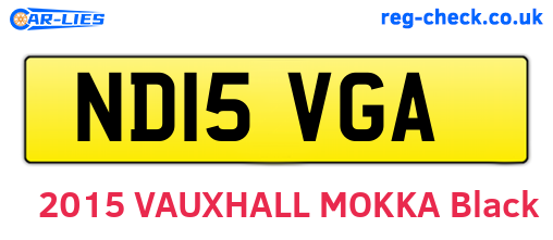 ND15VGA are the vehicle registration plates.