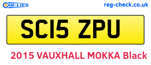 SC15ZPU are the vehicle registration plates.