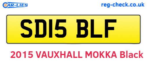 SD15BLF are the vehicle registration plates.