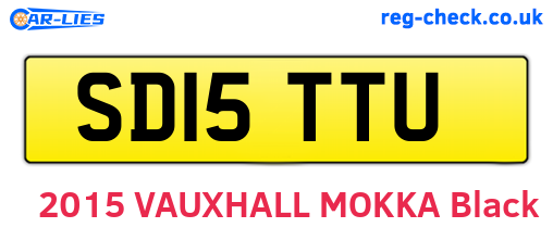 SD15TTU are the vehicle registration plates.