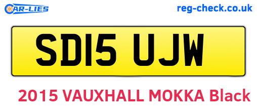 SD15UJW are the vehicle registration plates.