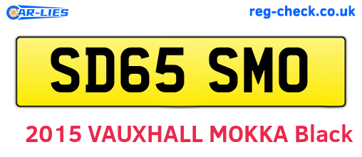 SD65SMO are the vehicle registration plates.