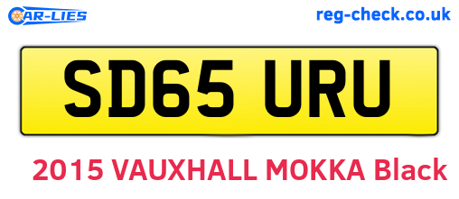 SD65URU are the vehicle registration plates.
