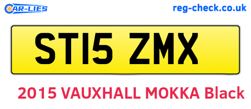 ST15ZMX are the vehicle registration plates.