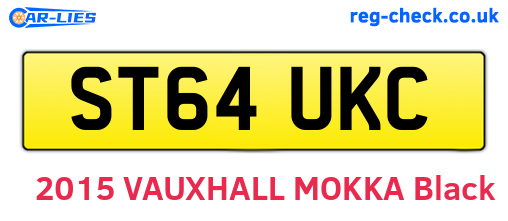 ST64UKC are the vehicle registration plates.