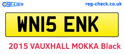 WN15ENK are the vehicle registration plates.