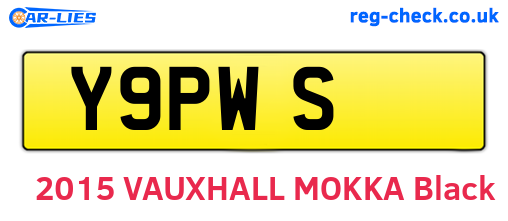Y9PWS are the vehicle registration plates.