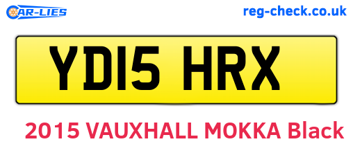YD15HRX are the vehicle registration plates.