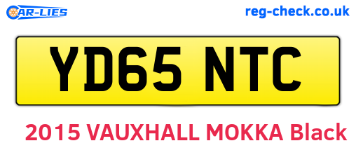 YD65NTC are the vehicle registration plates.