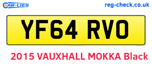 YF64RVO are the vehicle registration plates.