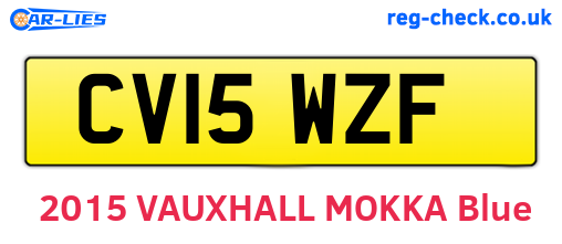 CV15WZF are the vehicle registration plates.