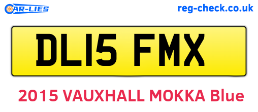 DL15FMX are the vehicle registration plates.