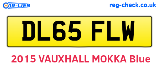 DL65FLW are the vehicle registration plates.