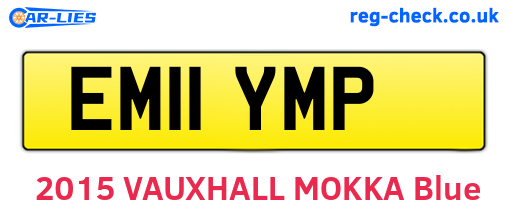 EM11YMP are the vehicle registration plates.