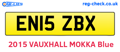 EN15ZBX are the vehicle registration plates.
