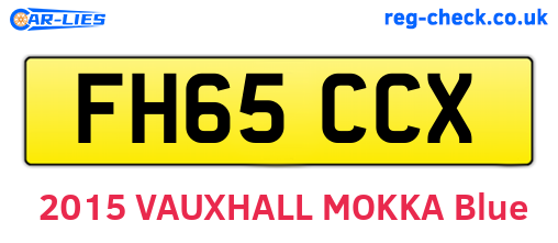 FH65CCX are the vehicle registration plates.