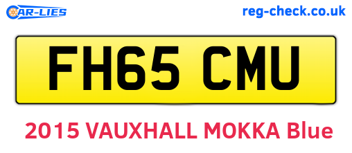 FH65CMU are the vehicle registration plates.