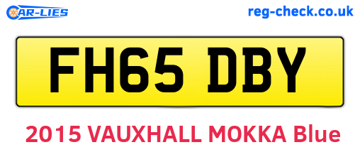 FH65DBY are the vehicle registration plates.