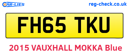 FH65TKU are the vehicle registration plates.