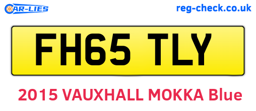 FH65TLY are the vehicle registration plates.