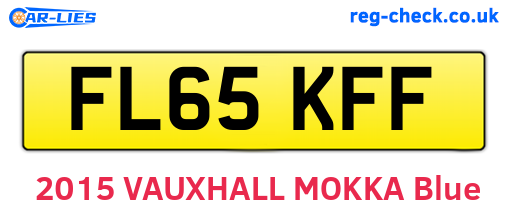 FL65KFF are the vehicle registration plates.