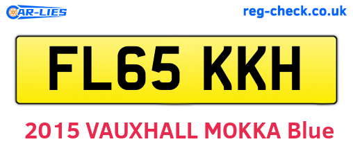 FL65KKH are the vehicle registration plates.