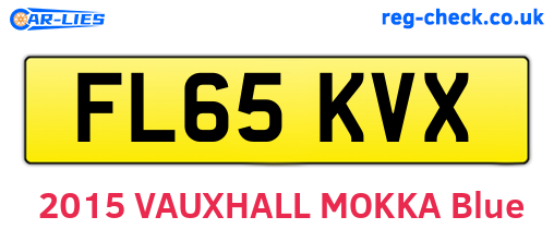 FL65KVX are the vehicle registration plates.