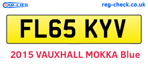 FL65KYV are the vehicle registration plates.
