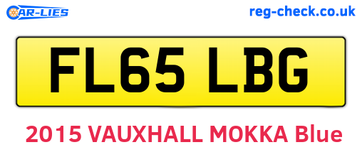 FL65LBG are the vehicle registration plates.