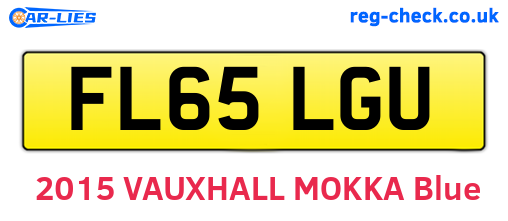 FL65LGU are the vehicle registration plates.
