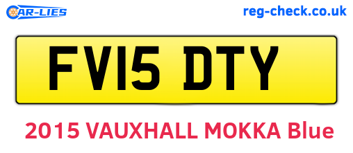 FV15DTY are the vehicle registration plates.