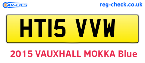 HT15VVW are the vehicle registration plates.