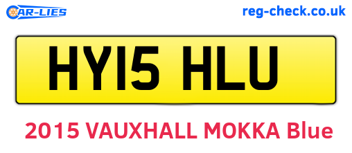 HY15HLU are the vehicle registration plates.