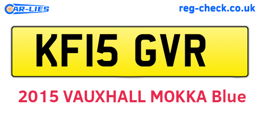 KF15GVR are the vehicle registration plates.