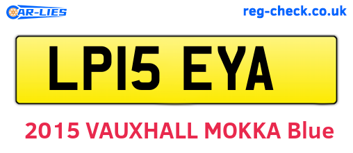 LP15EYA are the vehicle registration plates.