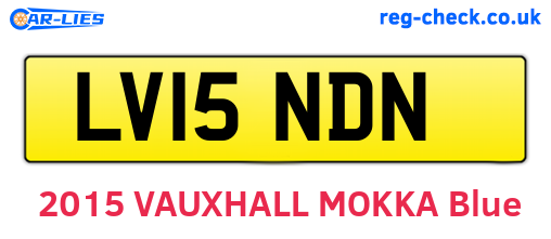 LV15NDN are the vehicle registration plates.