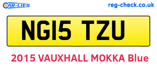 NG15TZU are the vehicle registration plates.