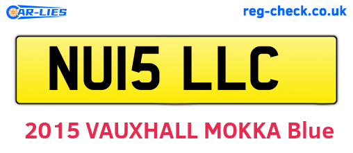 NU15LLC are the vehicle registration plates.