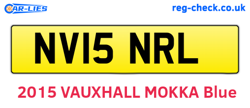 NV15NRL are the vehicle registration plates.