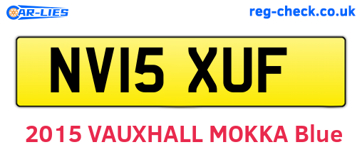 NV15XUF are the vehicle registration plates.