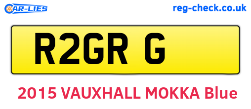 R2GRG are the vehicle registration plates.