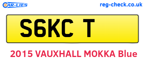 S6KCT are the vehicle registration plates.