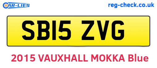 SB15ZVG are the vehicle registration plates.