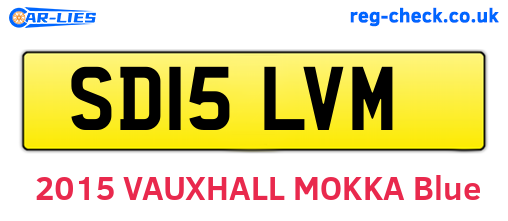 SD15LVM are the vehicle registration plates.